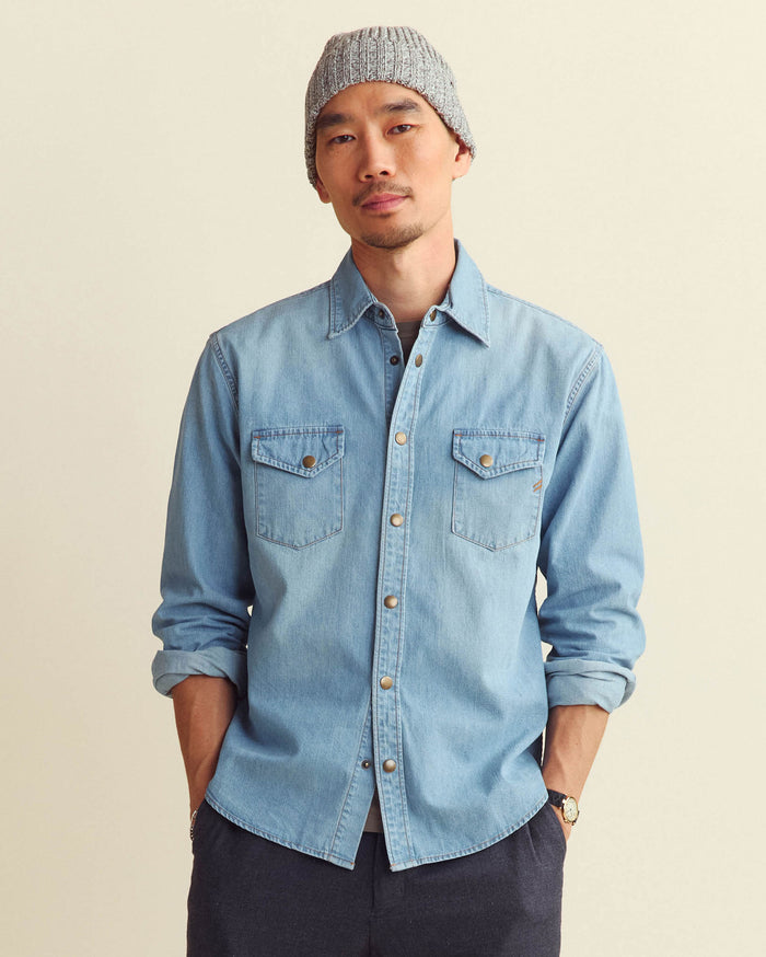 Shoals Denim Shirt Denim Wash