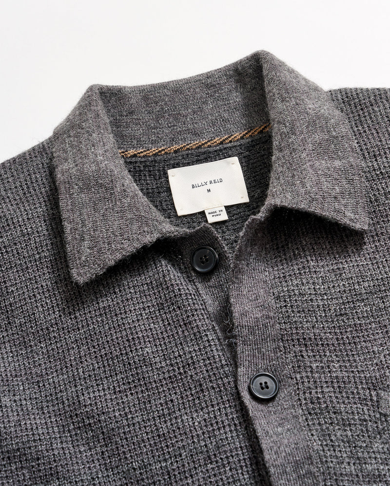 Lima Cardigan in Asphalt Heather