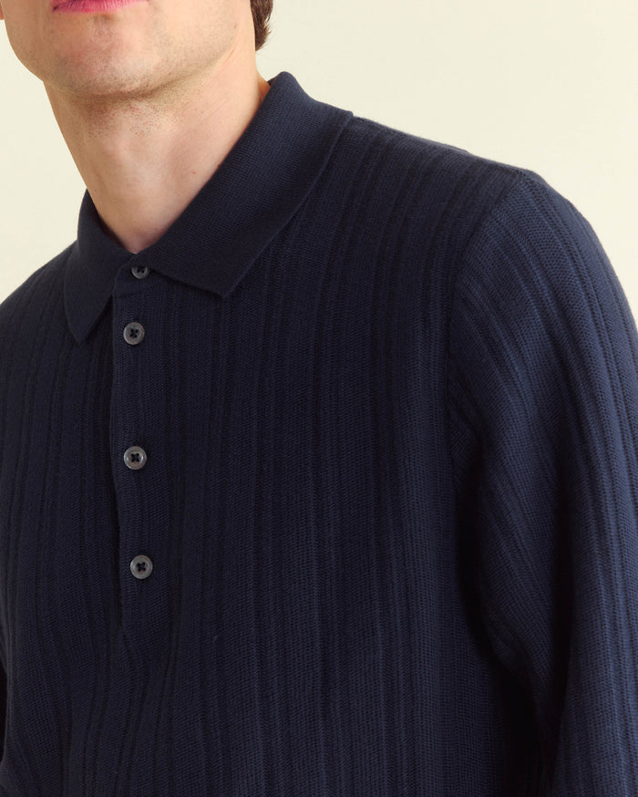 Long Sleeve Tailored Sweater Polo