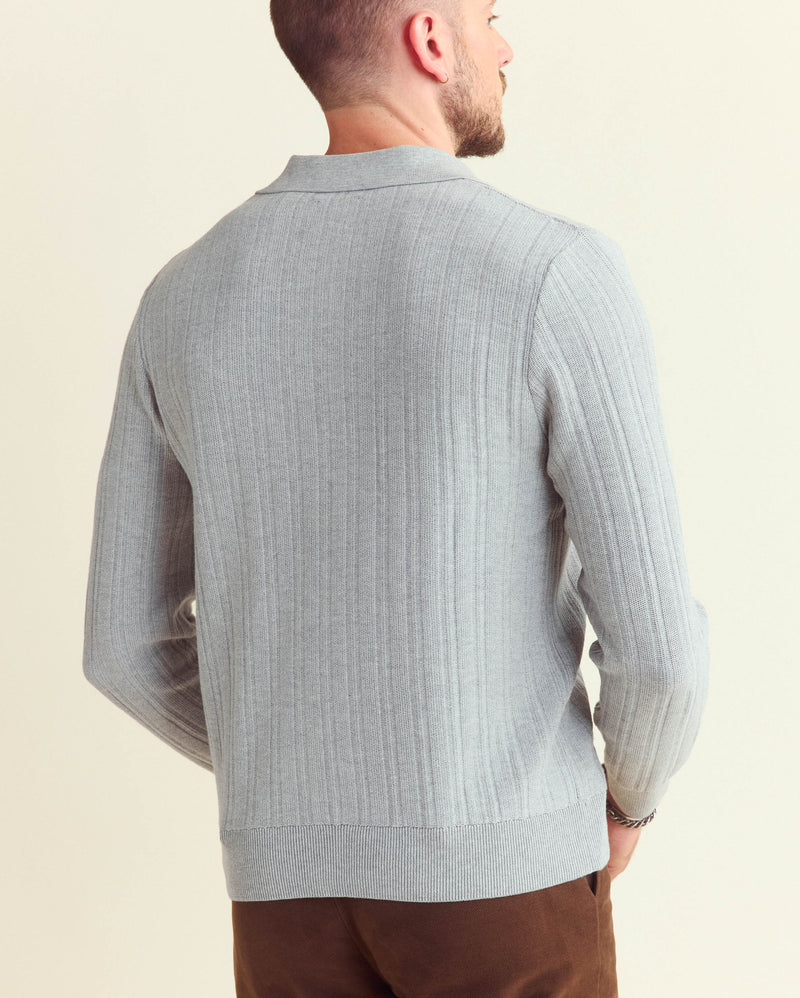 Long Sleeve Tailored Sweater Polo