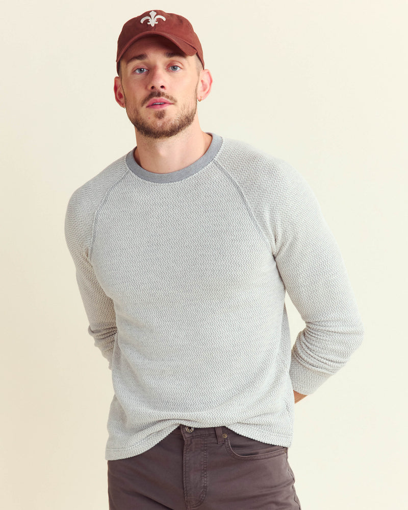 Long Sleeve Tuck Terry Crew