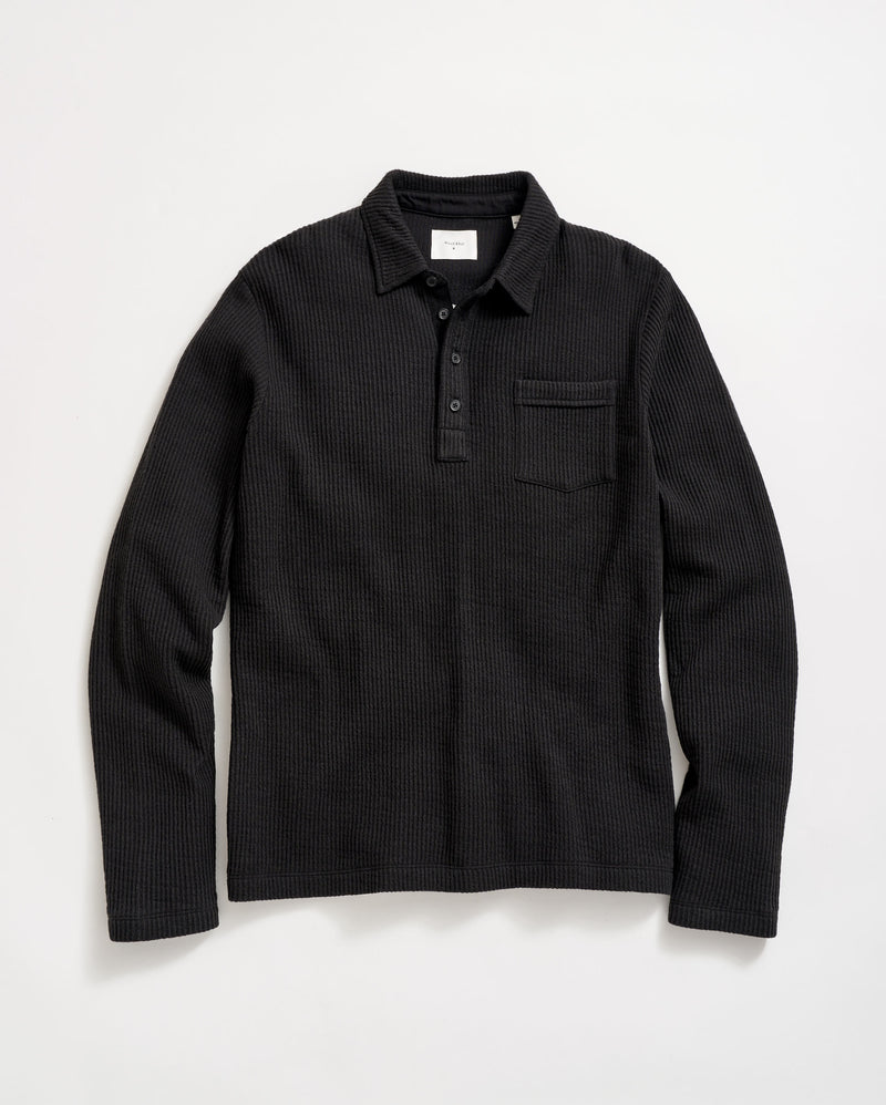 Long Sleeve Drop Needle Polo