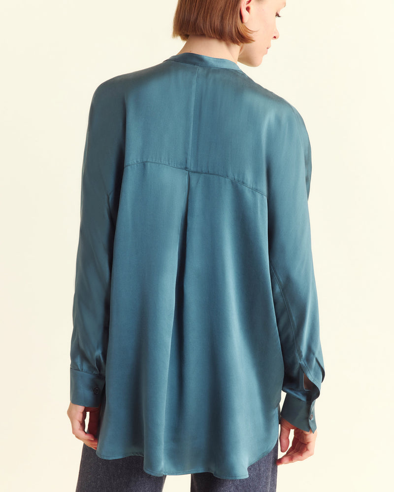 Dolman Sleeve Blouse in Hydro