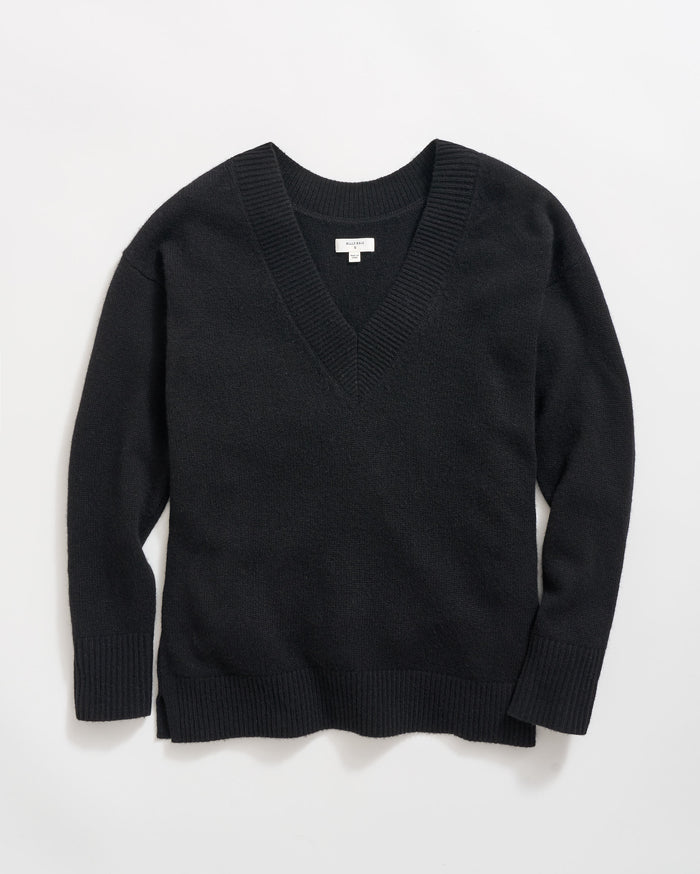 Cashmere Reversible V Neck Sweater