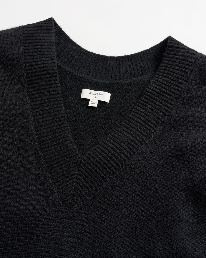 Cashmere Reversible V Neck Sweater