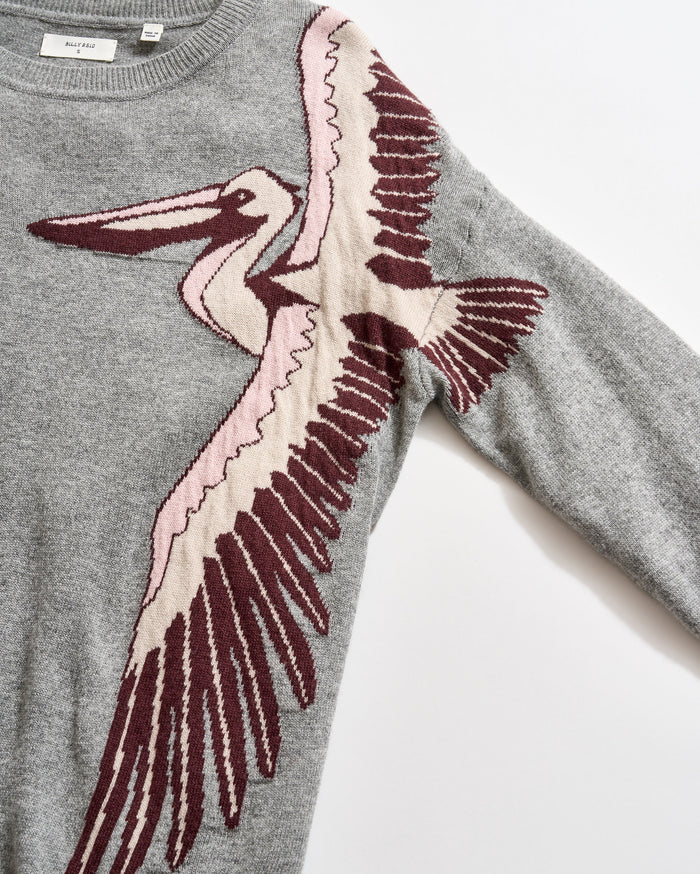 Intarsia Pelican Sweater