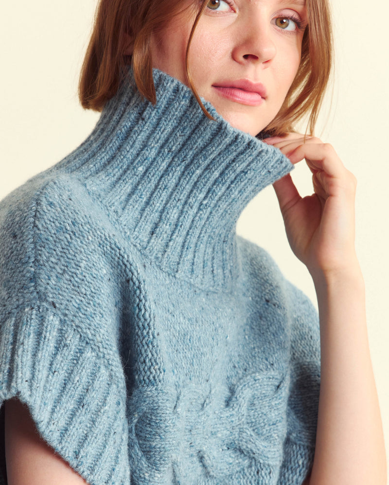 Cable Shell Sweater