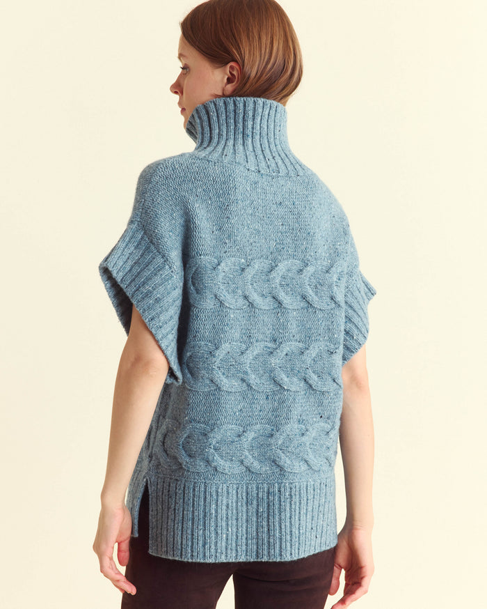 Cable Shell Sweater