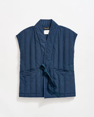 Tie Front Quilted Vest