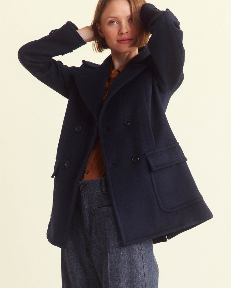 Peacoat in Navy/Topaz