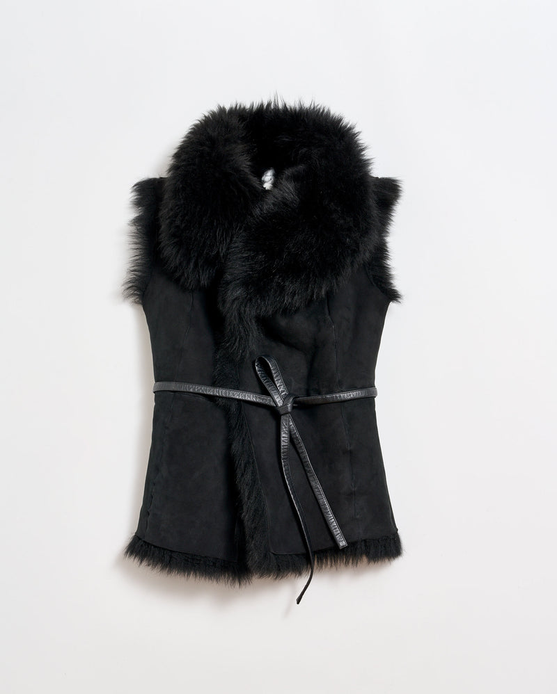 Reversible Shearling Vest