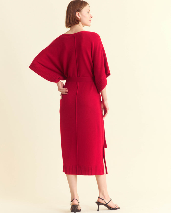 Cashmere Dolman Sweater Dress