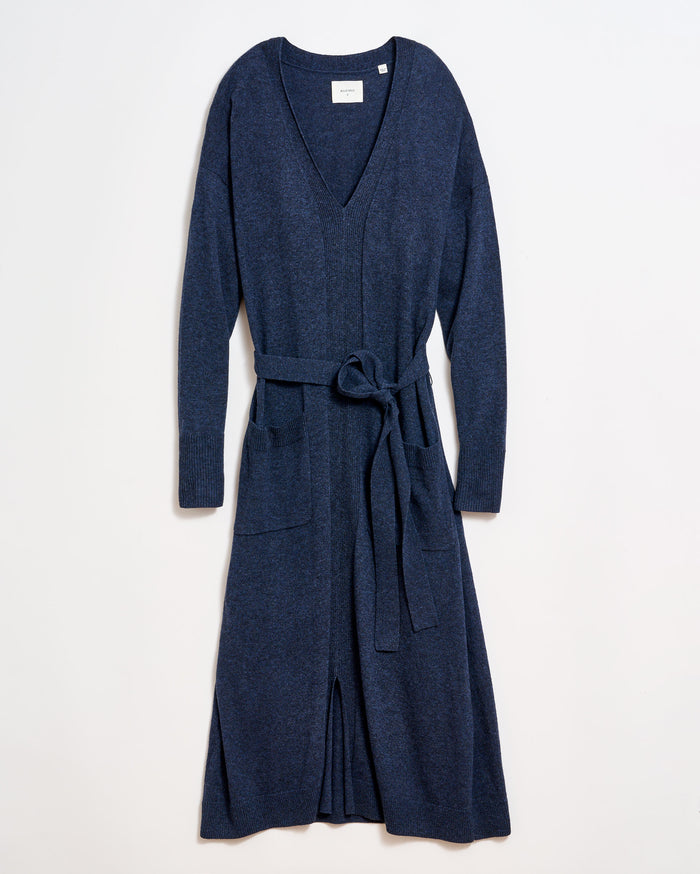 Pocket Sweater Dress in Indigo