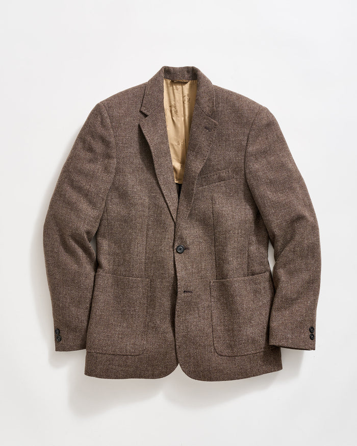 Basketweave Walton Jacket in Brown