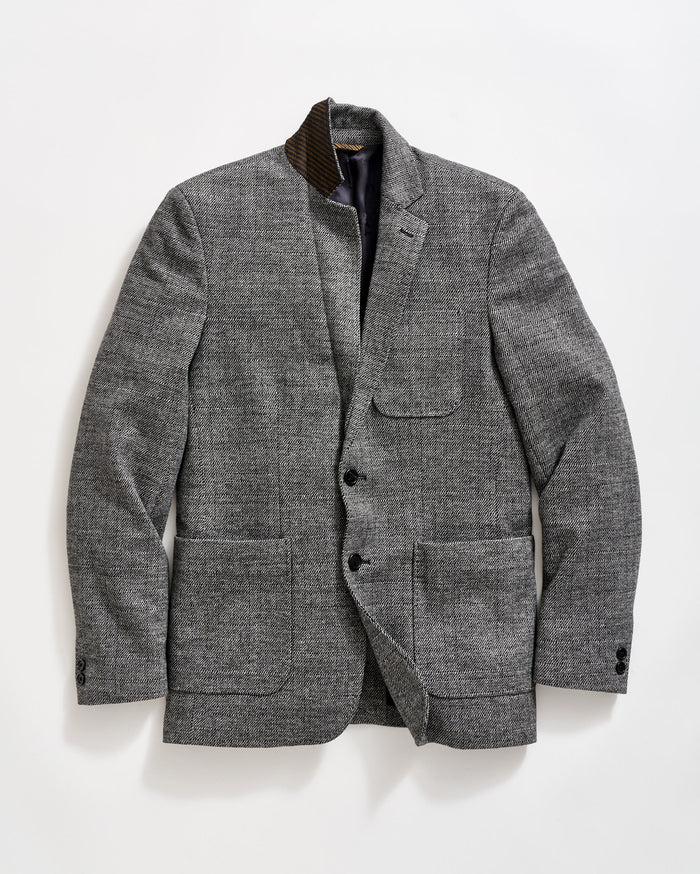 Knit Archie Jacket in Charcoal