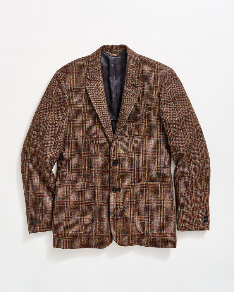 Plaid Walton Jacket in Brown/Multi