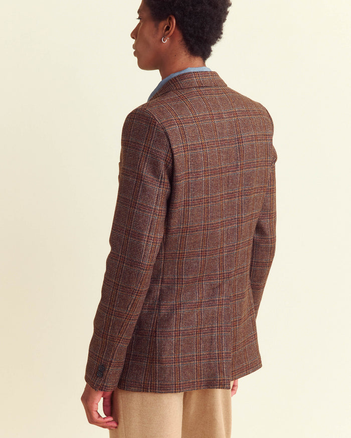 Plaid Walton Jacket in Brown/Multi