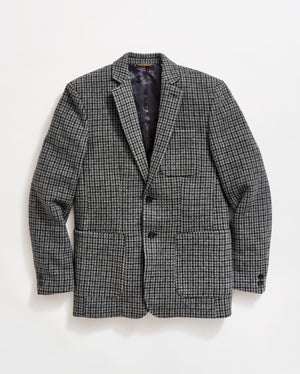 Houndstooth Archie Jacket in Charcoal Multi