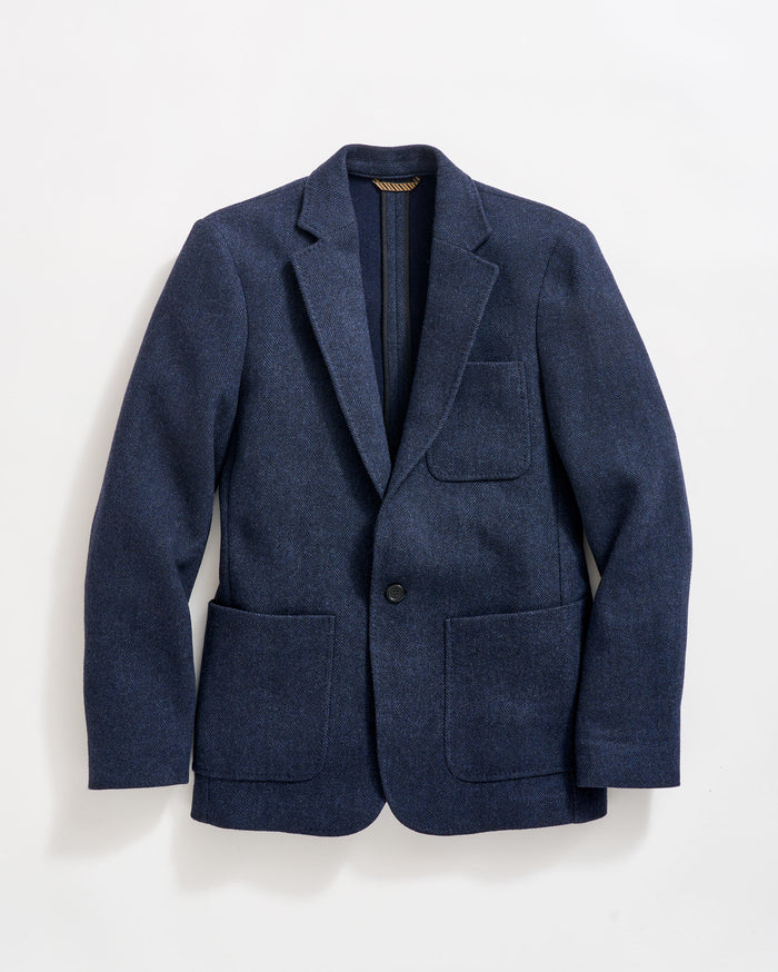 HERRINGBONE DYLAN JACKET	NAVY