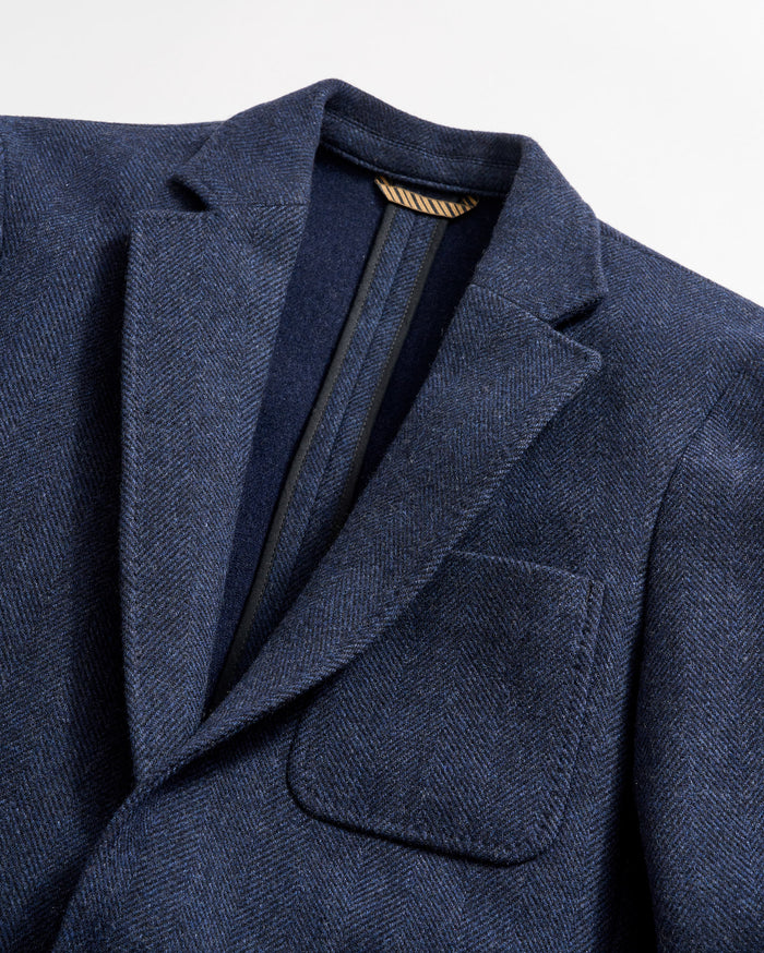 HERRINGBONE DYLAN JACKET	NAVY