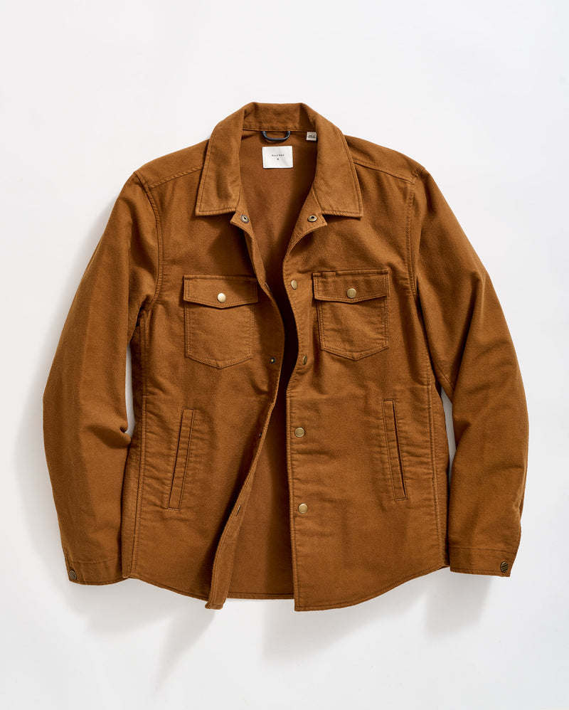 Moleskin Mo Shirt Jacket in Tobacco