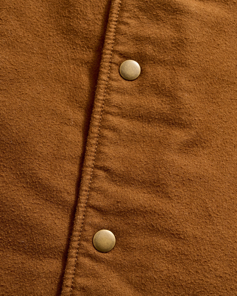 Moleskin Mo Shirt Jacket in Tobacco