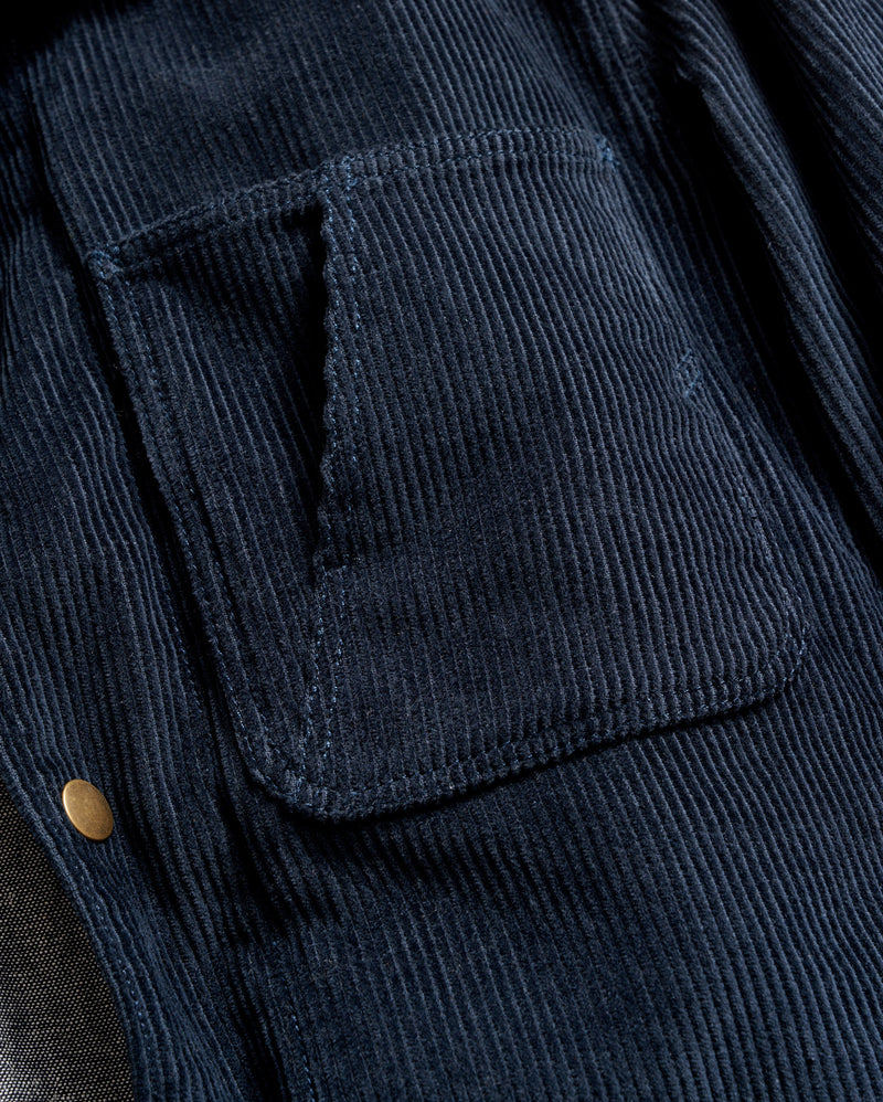 CORDUROY LEROY SHIRT JACKET	CARBON BLUE