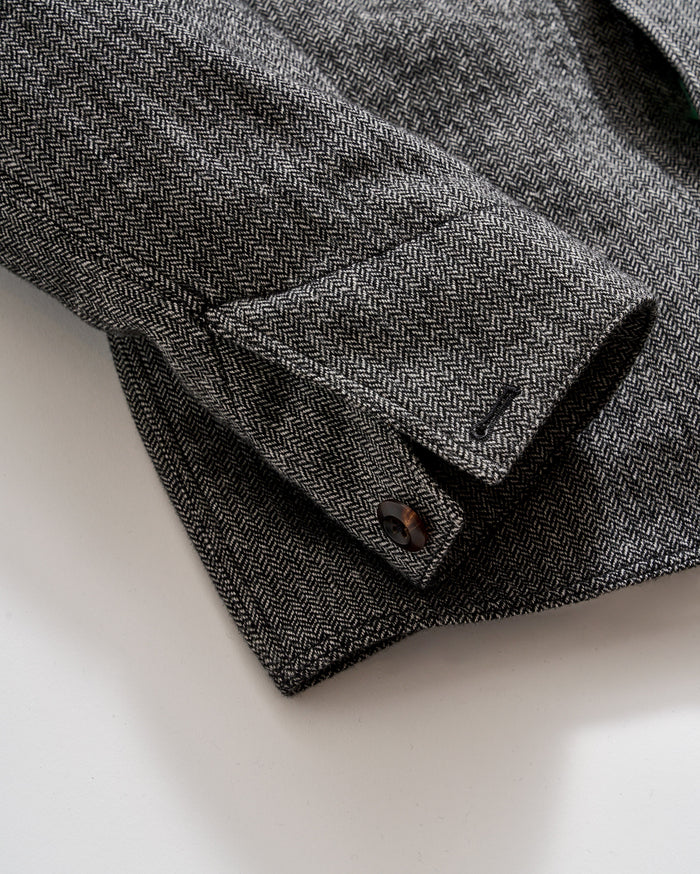 Herringbone Madison Jacket in Charcoal