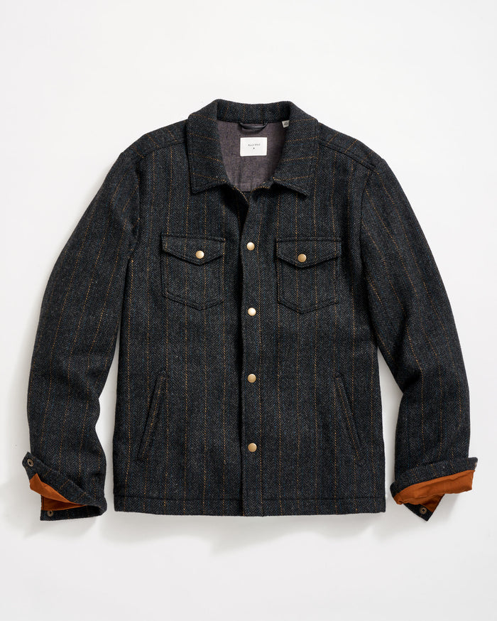 Woodsman Shirt Jacket in Charcoal Multi