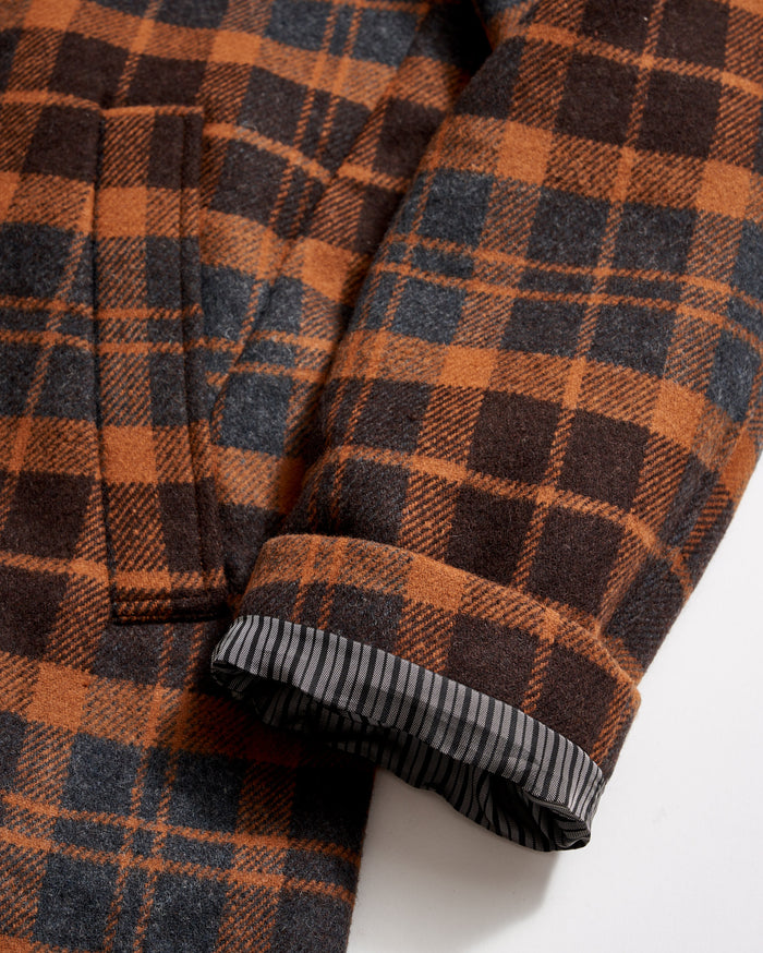 Bold Plaid Walking Car Coat