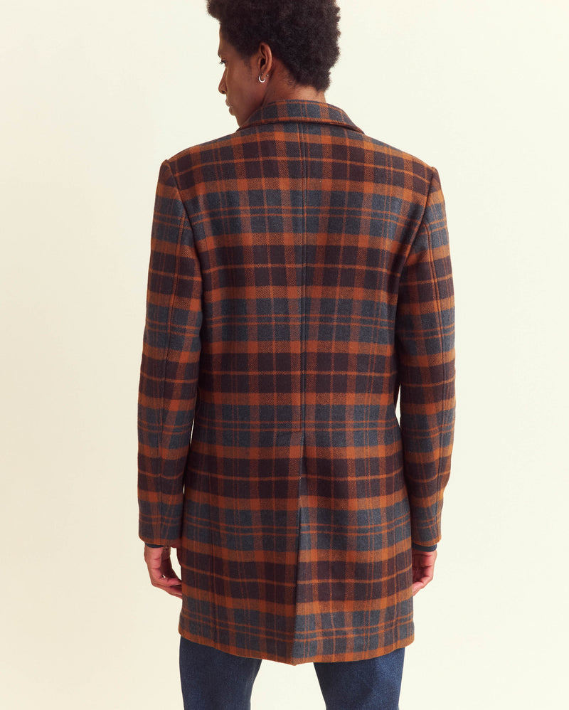 Bold Plaid Walking Car Coat