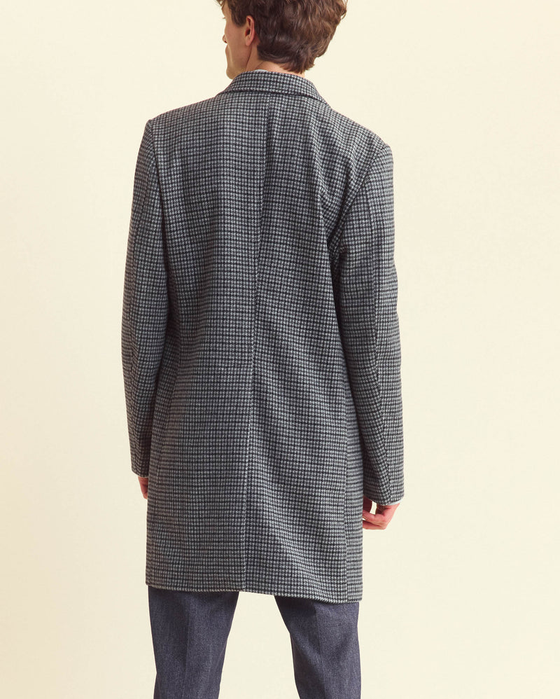 Brushed Houndstooth Hendrik Overcoat