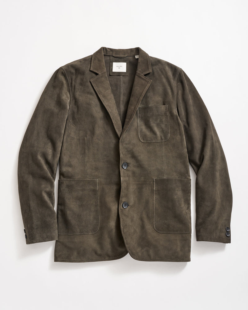 Rivermont Suede Jacket in Dark Loden