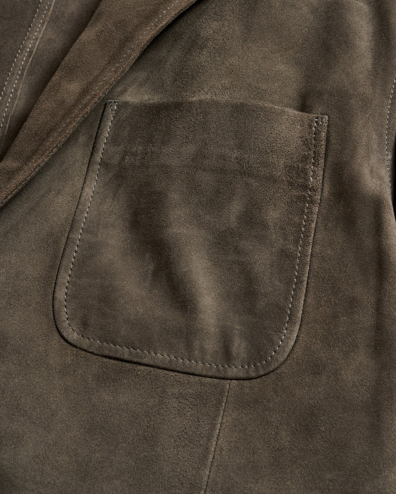 Rivermont Suede Jacket in Dark Loden