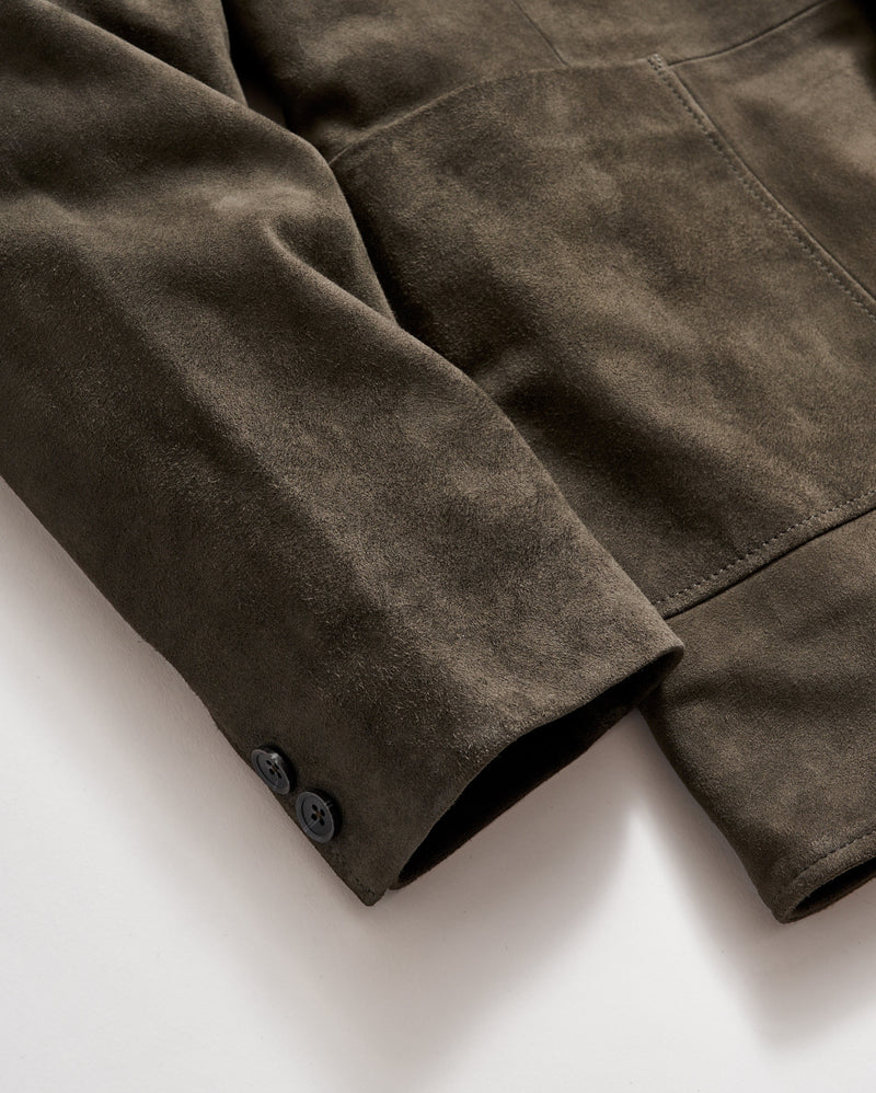 Rivermont Suede Jacket in Dark Loden