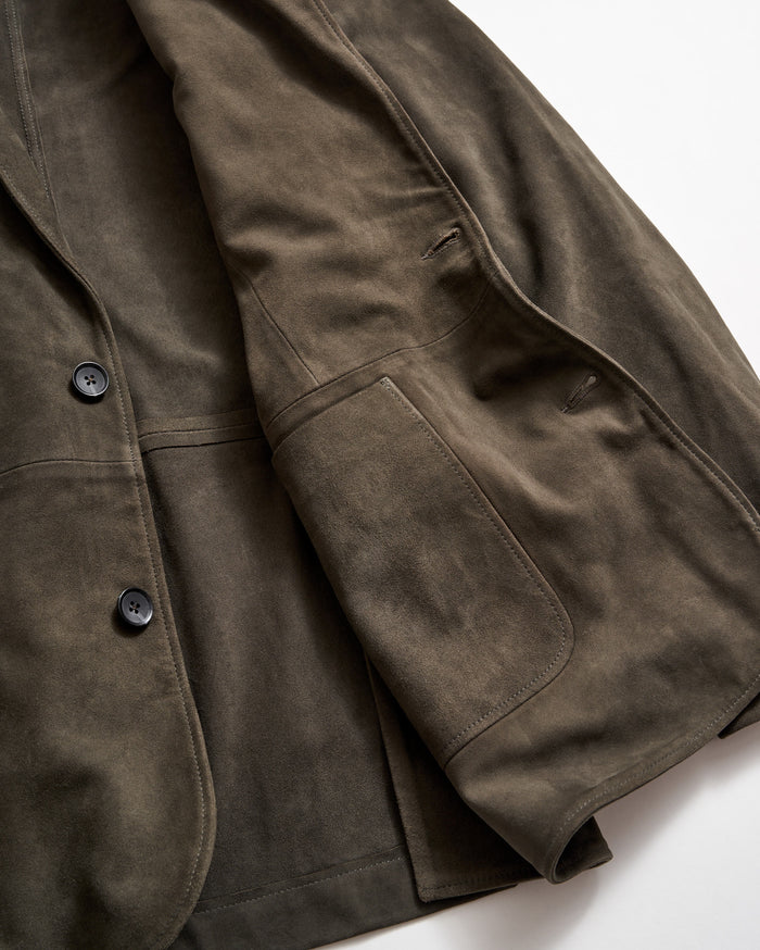 Rivermont Suede Jacket in Dark Loden