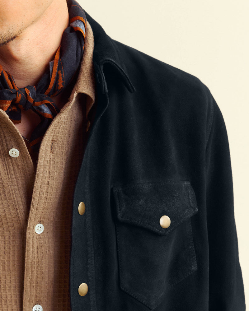 Savoy Waxed Suede Workshirt