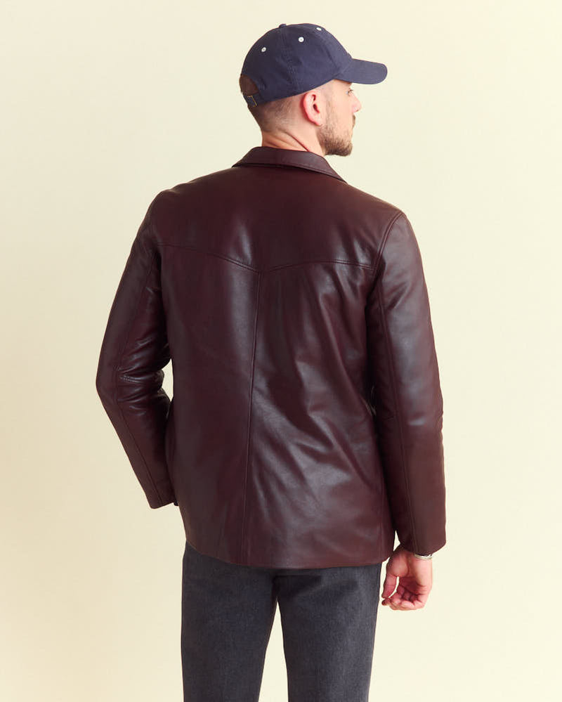 Insulated Leather Bond Peacoat