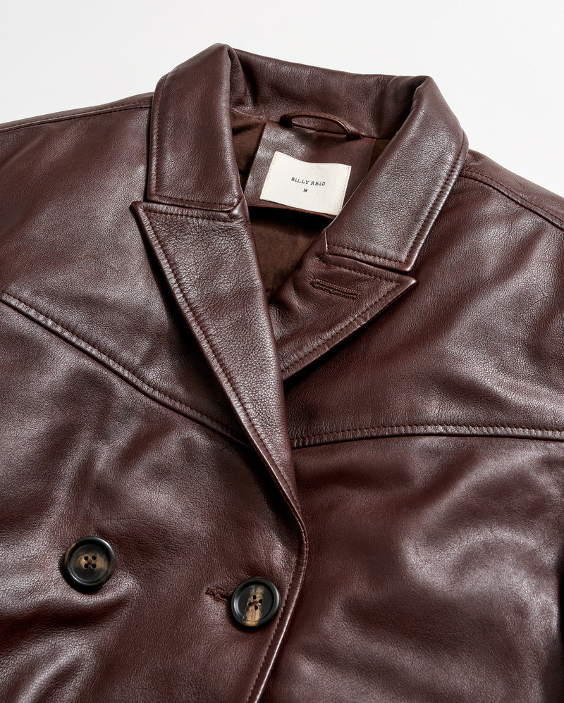 Insulated Leather Bond Peacoat