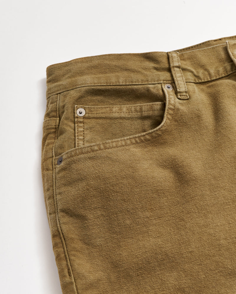 Moleskin Jean in Olive