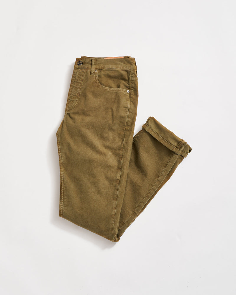 Moleskin Jean in Olive