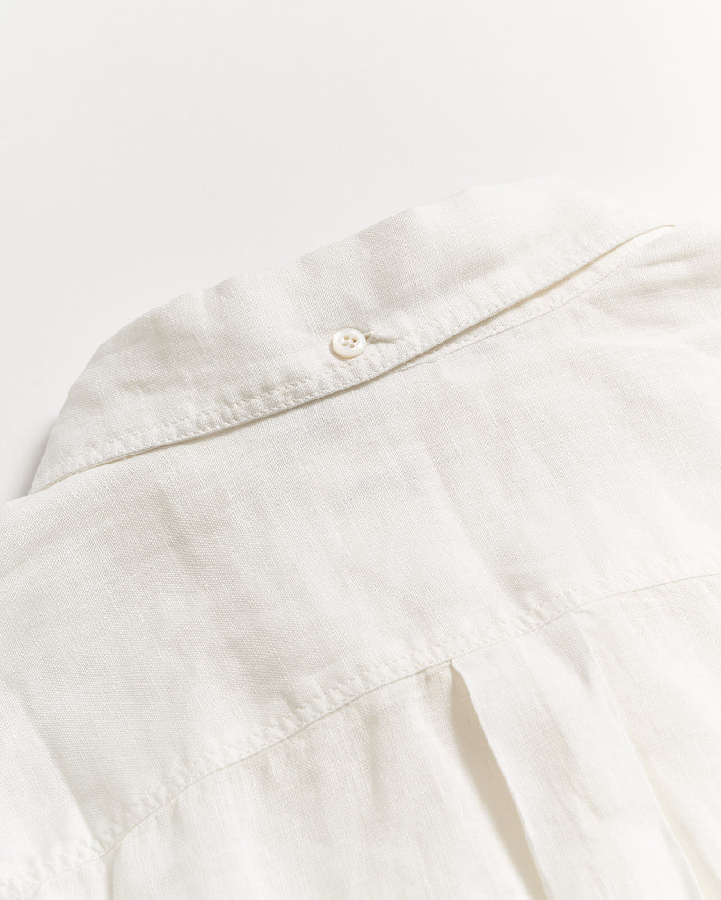 Tuscumbia Linen Shirt Button Down in White