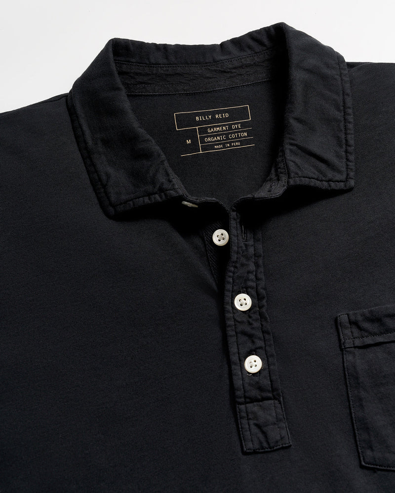 L/S Pensacola Polo in Black 