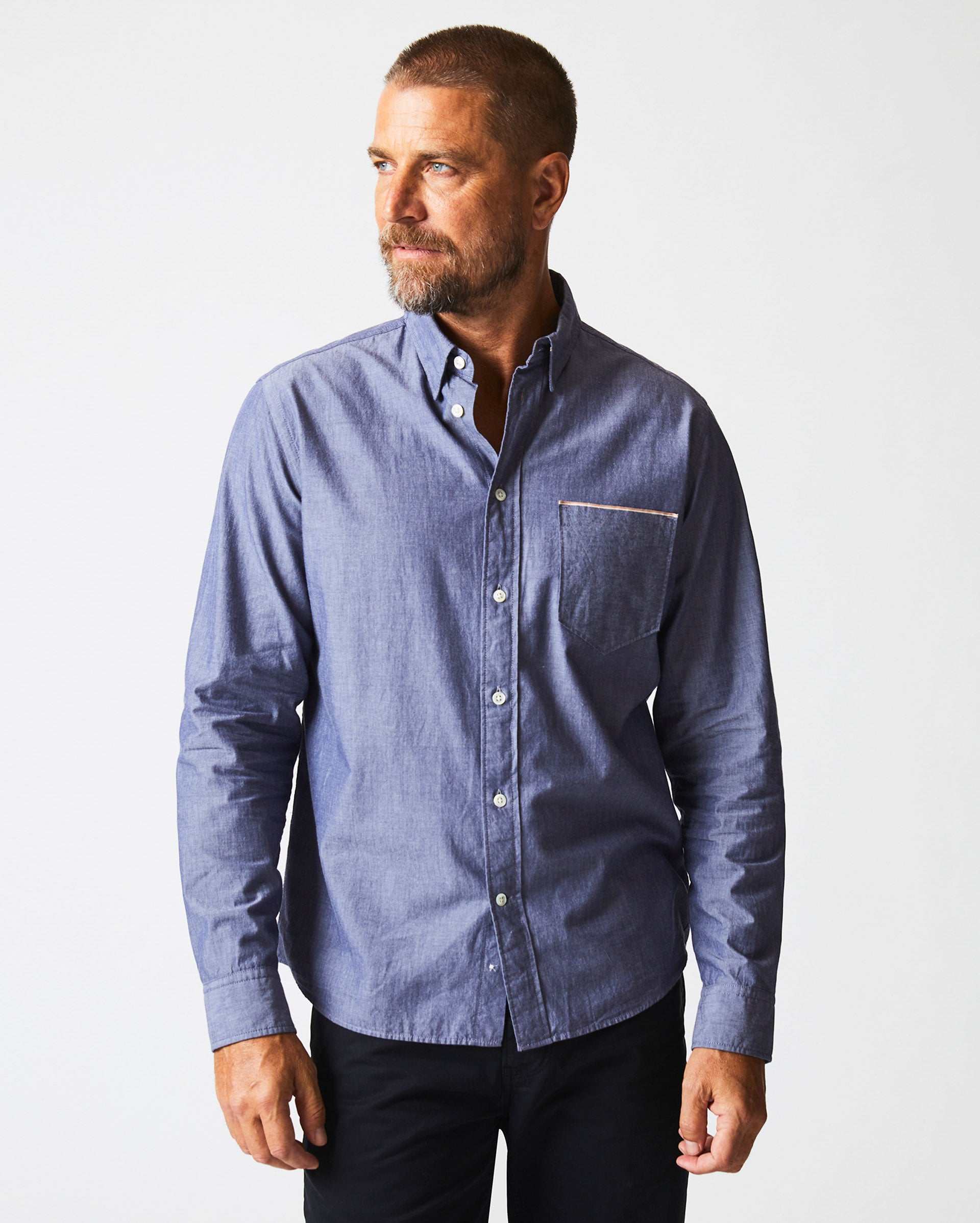 Billy Reid MSL-ALA Button Down Long good Sleeve Shirt