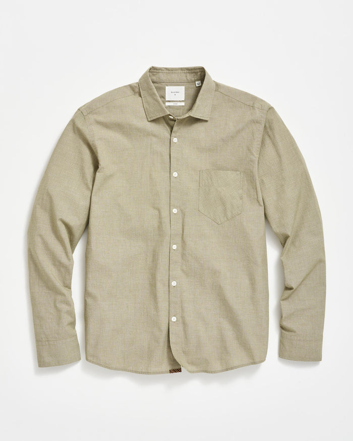 Micro Basketweave John T Shirt in Olive