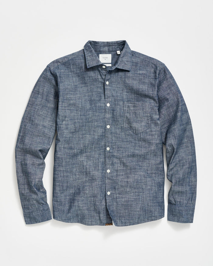 Chambray Pickwick Shirt in Indigo