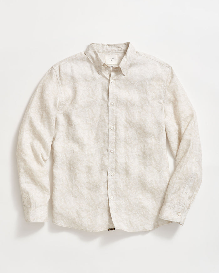 Flock Linen Wilson Shirt in Tinted White