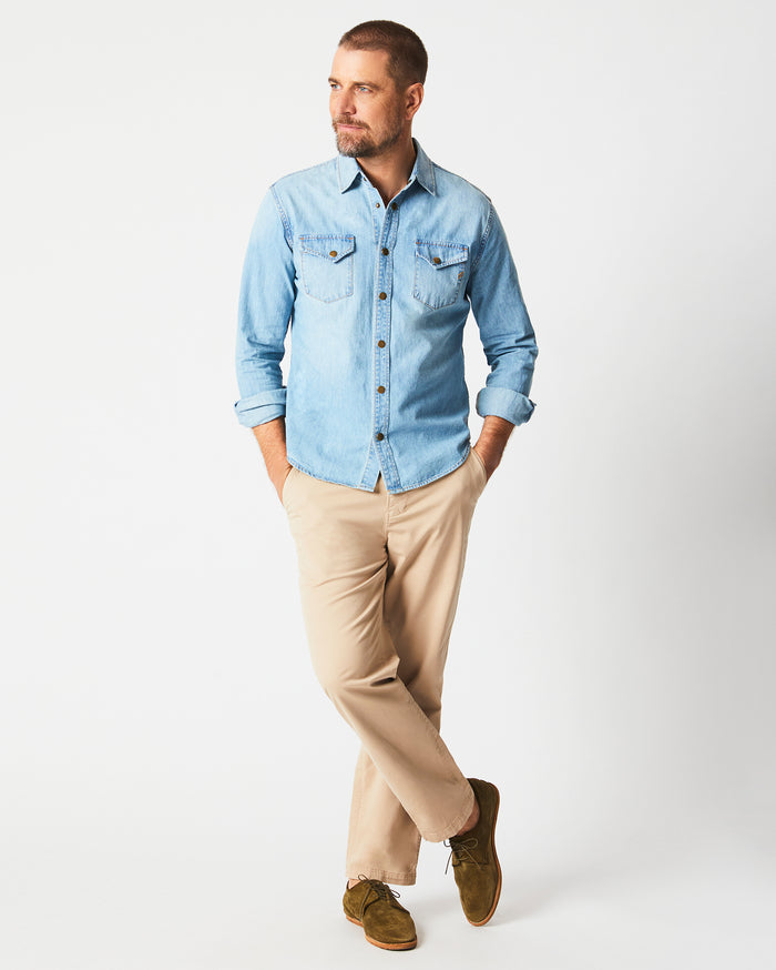 Shoals Denim Shirt Denim Wash