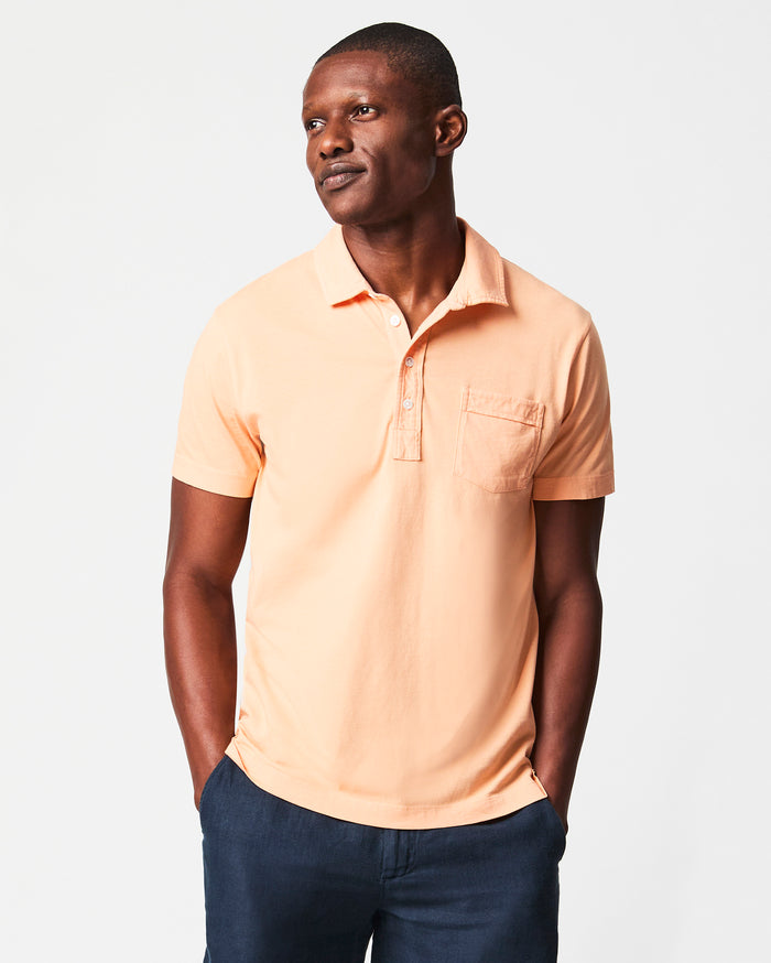 Pensacola Polo in Pale Coral