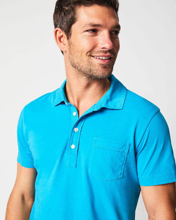 Pensacola Polo in Tropic Blue